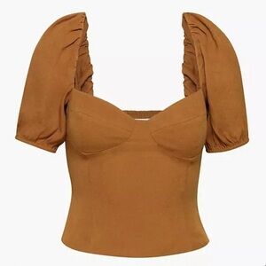 Wilfred Aritzia Novella Sweetheart Blouse